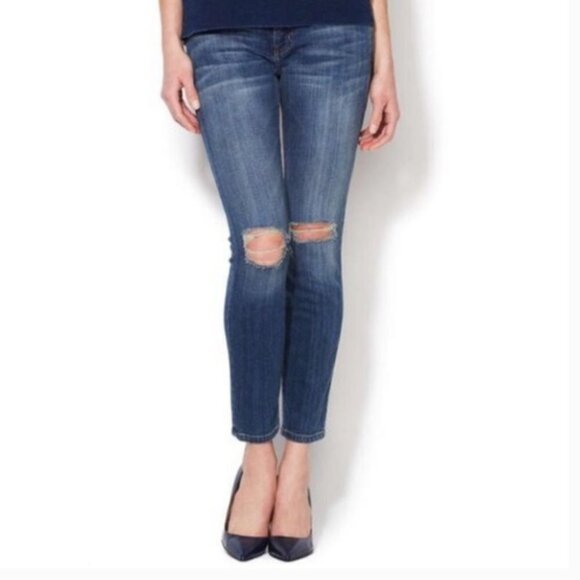 Current/Elliott Denim - Current/Elliott The Stiletto Stretch Skinny Jean Division Destroy 26/0 1280-0206